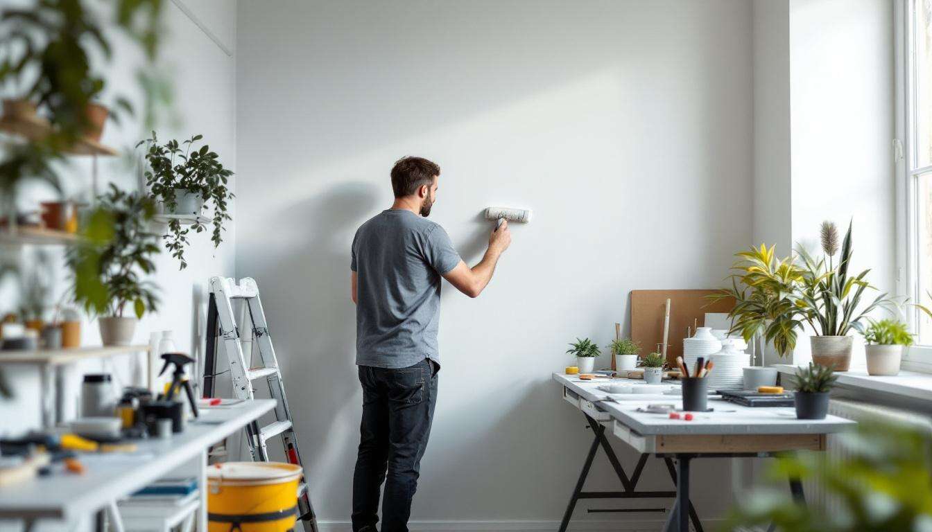Cette technique de pro pour lisser un mur sans défaut bluffe tous les bricoleurs