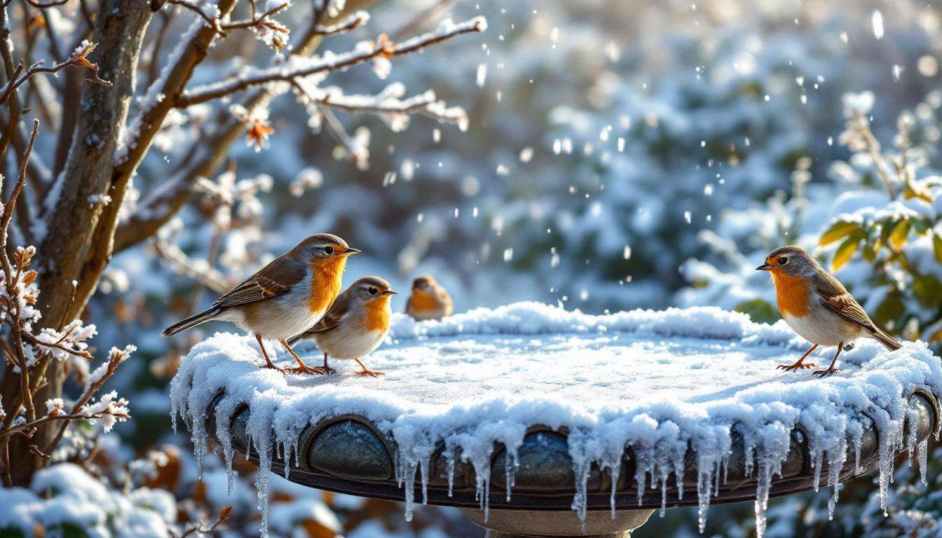 Voici comment offrir de l’eau aux oiseaux en hiver, sans les mettre en danger