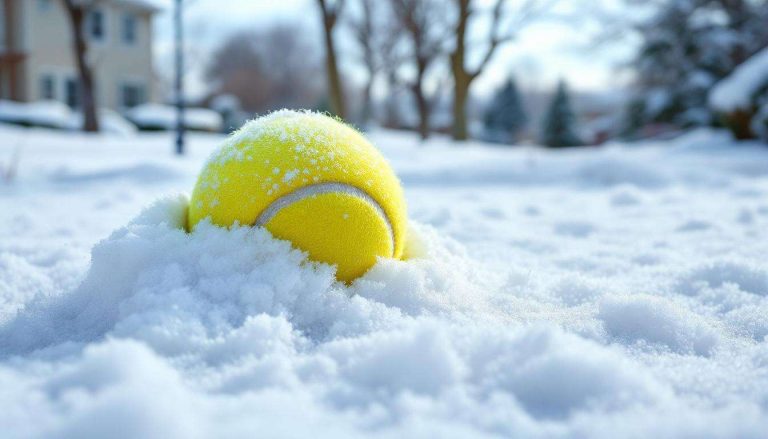 Voici pourquoi certains laissent une balle de tennis dans leur jardin l'hiver - une astuce peu connue mais très utile