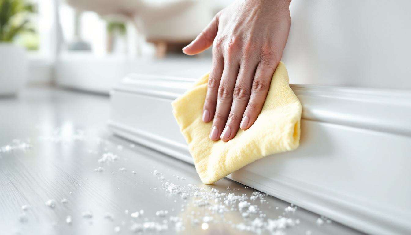 Frottez vos plinthes avec cette lingette inattendue pour que la poussière ne s'y accroche plus