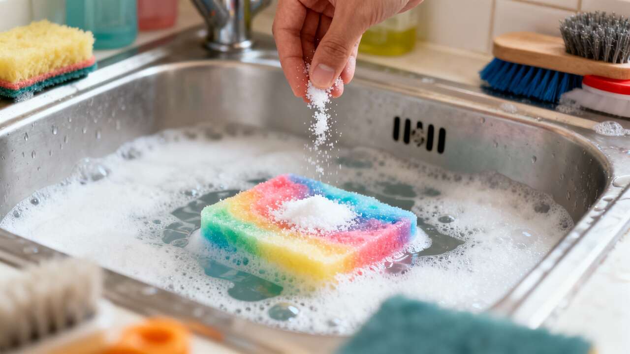 Ce simple ajout de sel dans votre liquide vaisselle règle un problème que vous avez tous en cuisine